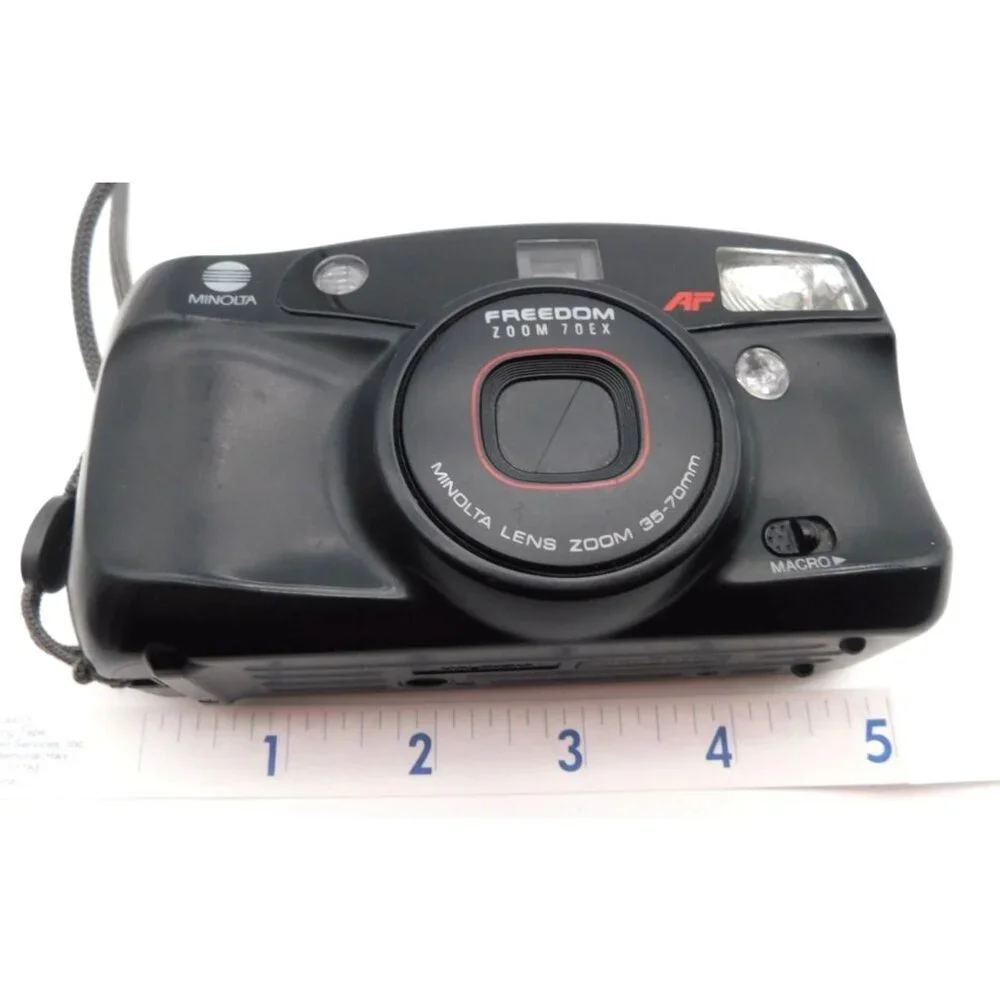 Vintage Minolta Freedom Zoom 70EX 35MM Film Camera Battery Tested
